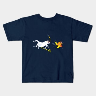 Cat Diver Kids T-Shirt